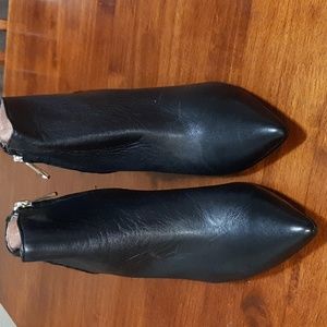 Brand new leather & cow hair boots